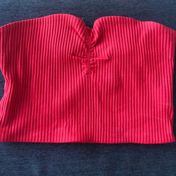 Red Wilfred Tube Top - Picture 1 of 3